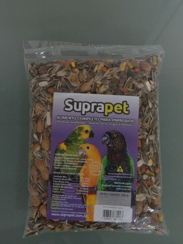Mistura de Sementes, Alimento completo para Papagaio SUPRAPET