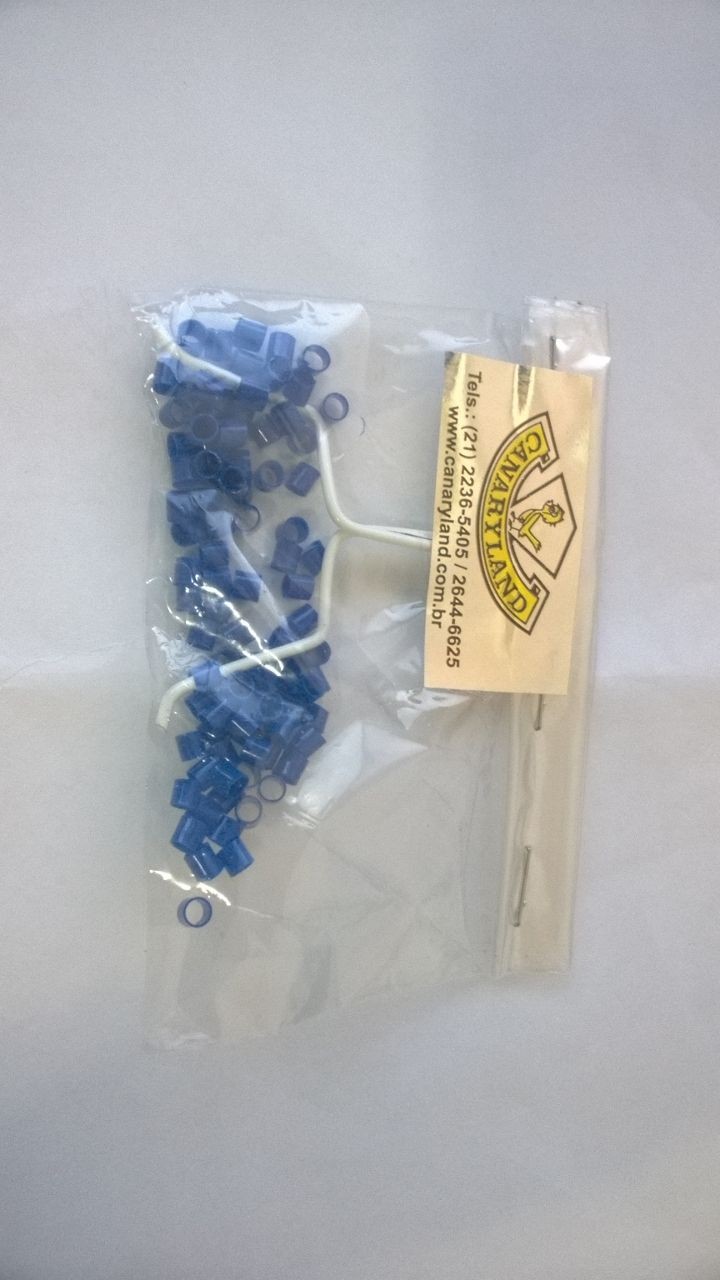Anilhas Plásticas Dilatáveis de Marcação - 3.0 mm (Azul) 