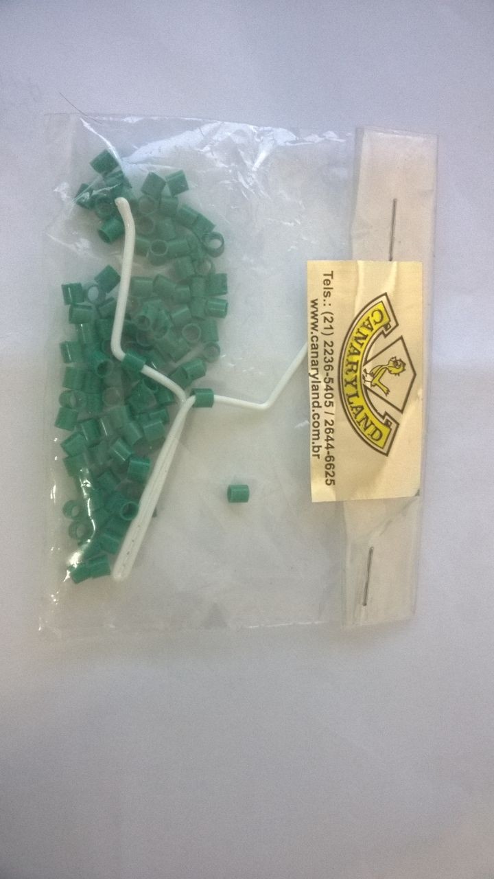 Anilhas Plásticas Dilatáveis de Marcação - 3.0 mm (Verde) 