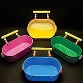 Banheira grande Decorada c/poleiro  Injetfour