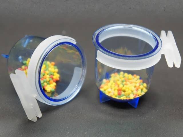 Porta vita pequeno azul