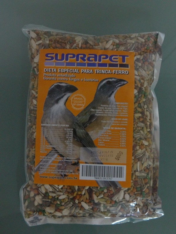 Dieta Especial para Trinca-Ferro   SUPRAPET