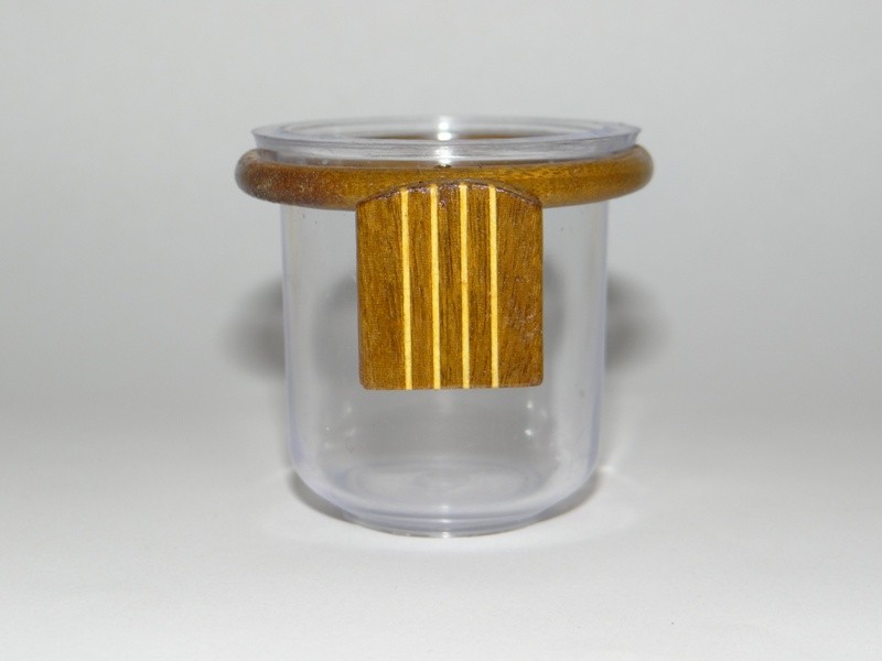 Porta Vitamina Argola C/ Copo  - Pequeno - Imbuia