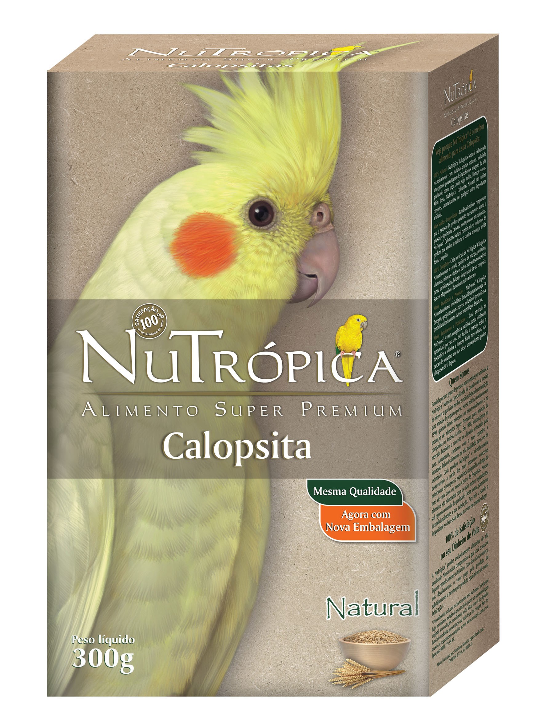 Nutrópica Calopsita - Natural - 300g